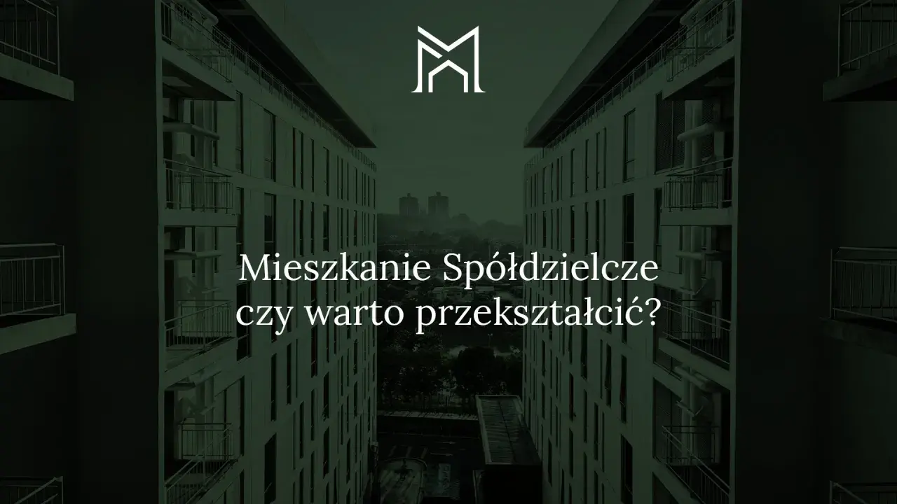 Mieszkanie spółdzielcze: czy warto przekształcić? Widok na nowoczesne bloki mieszkalne.