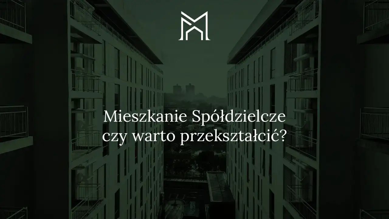 Mieszkanie spółdzielcze: czy warto przekształcić? Widok na nowoczesne bloki mieszkalne.